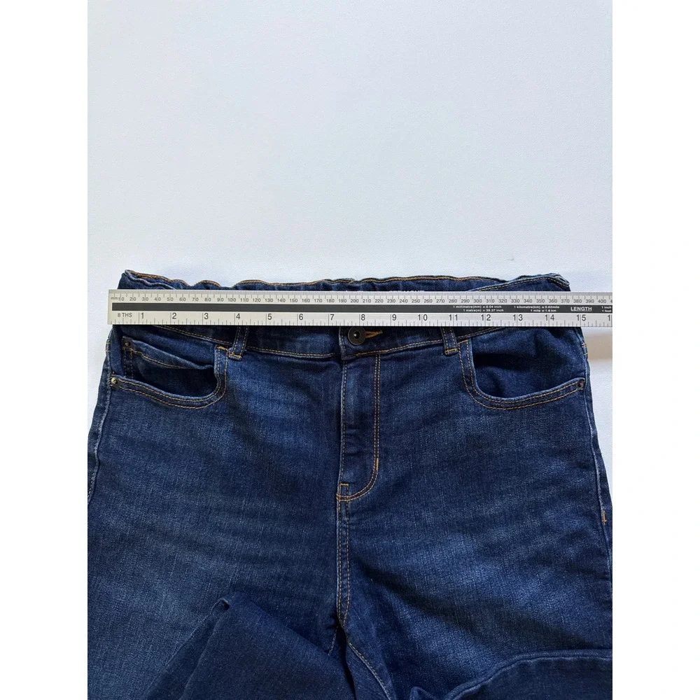 The Childrens Place Boys 14 Husky Straight Leg Jeans Dark Wash Stretch